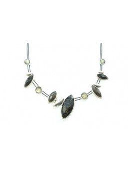 Collier IKITA amandes gris...