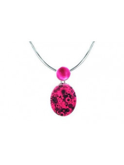 Collier IKITA ellipse rose...