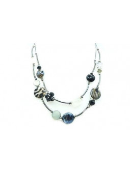 Collier IKITA perles plates...