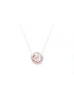 Collier IKITA fleur rose...
