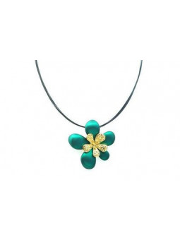 Collier IKITA fleur verte...