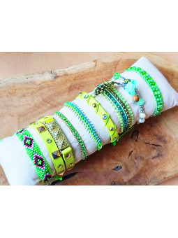 Bracelets fantaisie verts