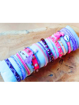 Bracelets fantaisie violets...