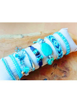 Bracelets fantaisie turquoises