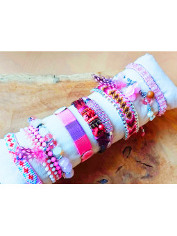 Bracelets fantaisie rose...