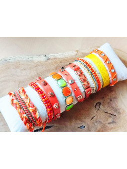 Bracelets fantaisie orange...