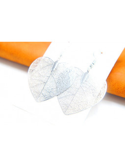 Boucles d'oreilles coeurs ajourés argent 