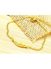 Bracelet Acier aile dorée 