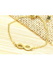 Bracelet Acier infini doré 
