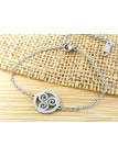 Bracelet Acier rondeur triskel argent 