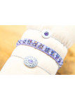 Lot 3 Bracelets Acier Inoxydable argent lavande 