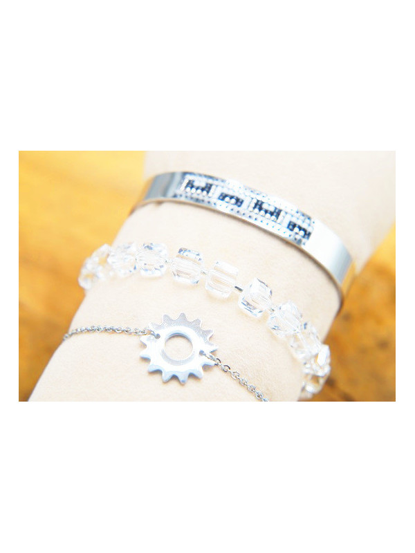 Lot 3 Bracelets Acier argentés 