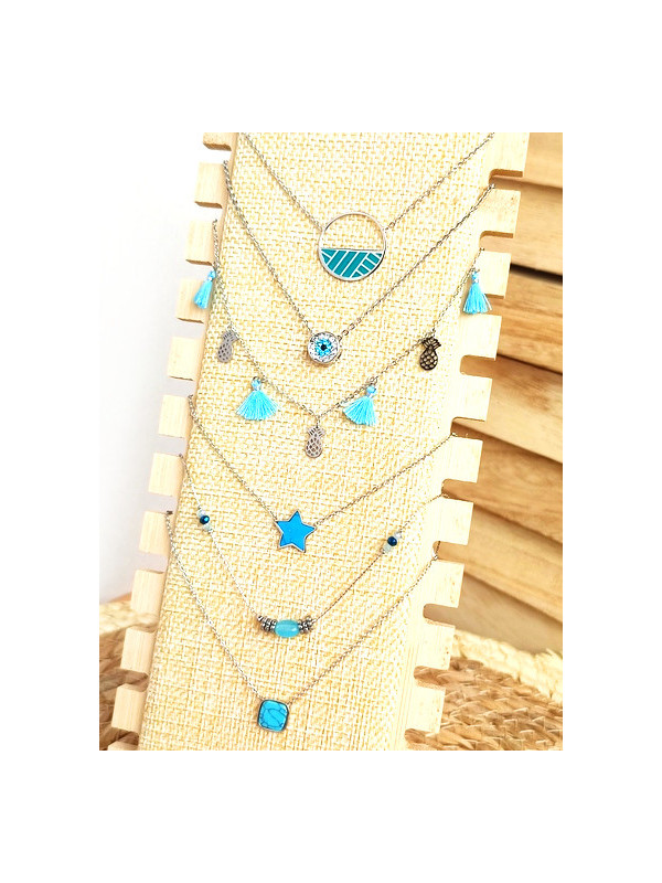 Lot Colliers Acier Inoxydable B02 