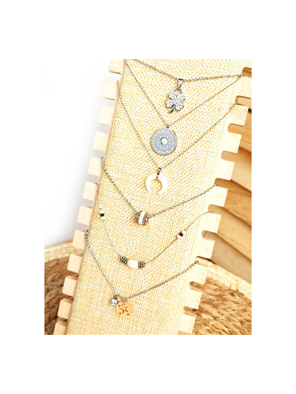 Lot Colliers Acier Inoxydable B04 