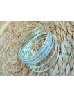 Bracelets argentés x 6 