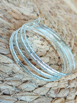 Bracelets fantaisie argent x6 