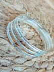 Bracelets fantaisie argent x6 