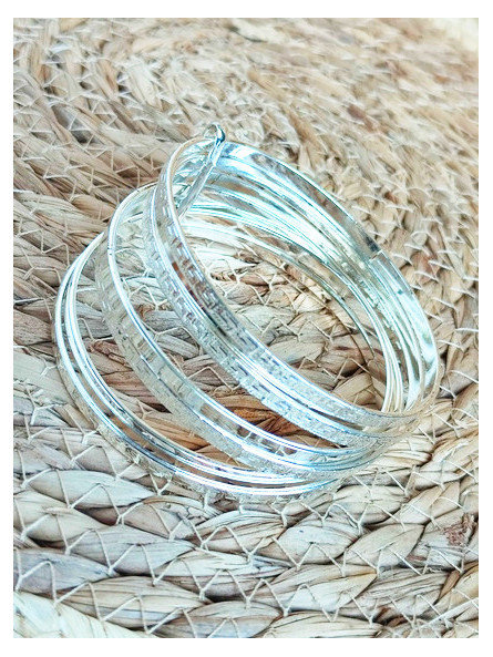 Bracelets argentés motifs grecs 