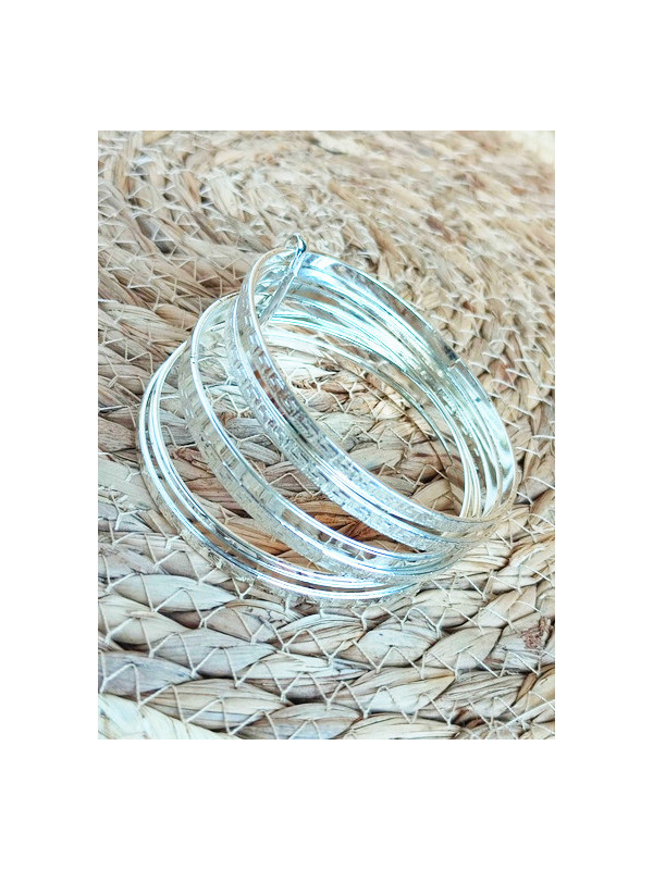 Bracelets argentés motifs grecs 
