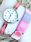 Montre & Bracelet rose 