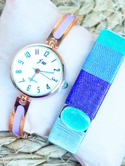 Montre lavande & Bracelet 