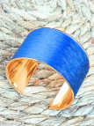 Bracelet manchette bleu 