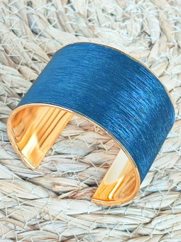 Bracelet manchette noir 