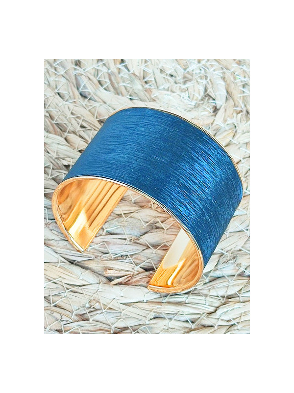 Bracelet manchette noir 