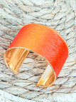 Bracelet manchette orange 