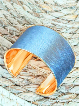 Bracelet manchette gris 