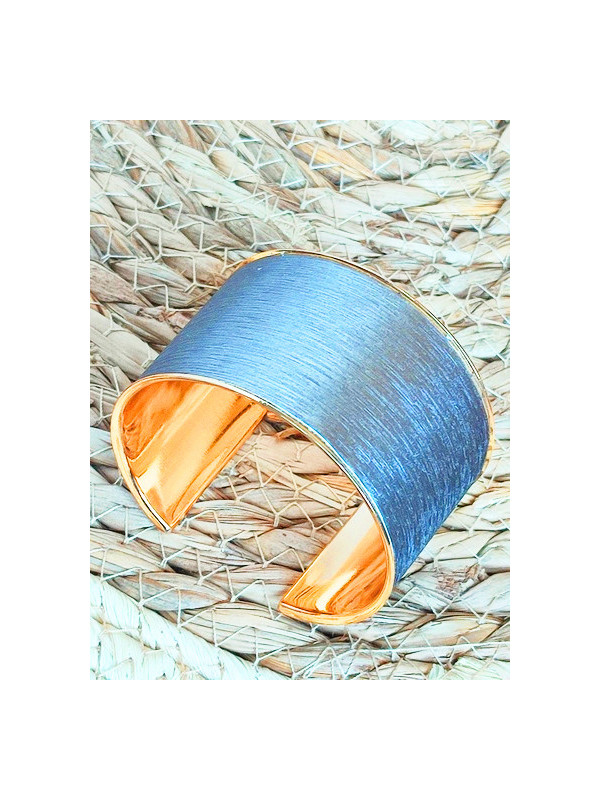 Bracelet manchette gris 