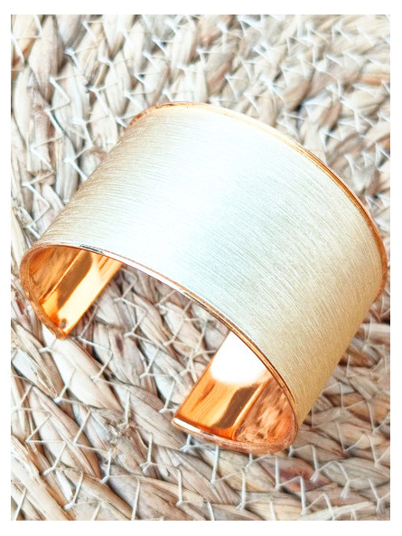 Montre manchette doré 