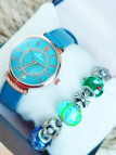 Montre & Bracelet charms verts 