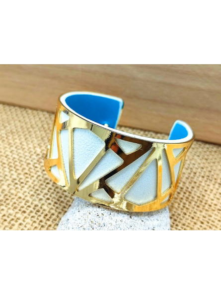 Bracelet triangles dorés 