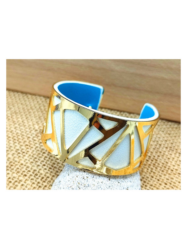 Bracelet triangles dorés 