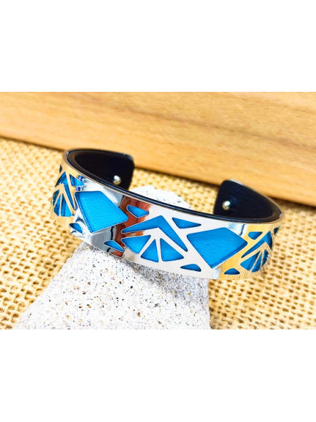 Bracelet turquoise métal ajouré 