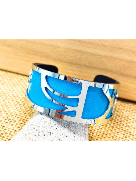 Bracelet vagues argentées 