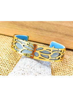 Bracelet argenté métal doré 