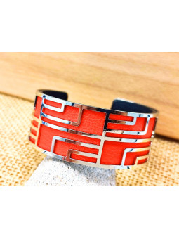 Bracelet rouge labyrinthe 