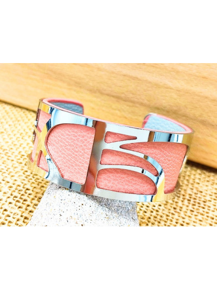 Bracelet vagues rose 