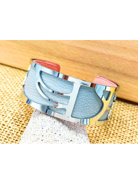 Bracelet gris vagues 