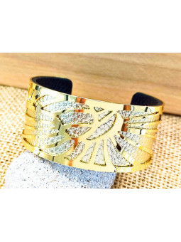 Bracelet vermeil rayons dorés 