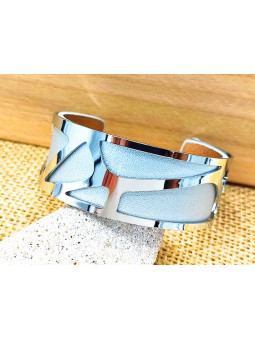 Bracelet argenté métal ajouré 