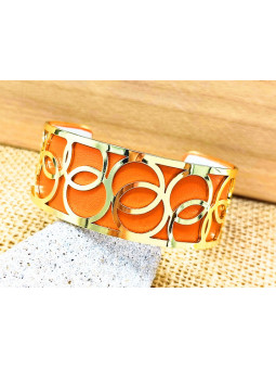 Bracelet multiples anneaux dorés 