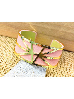 Bracelet rose métal doré 