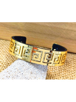 Bracelet vermeil frise dorée 