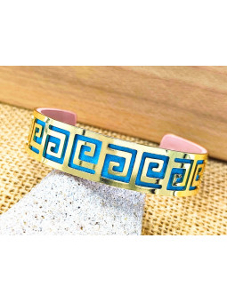 Bracelet turquoise frise dorée 