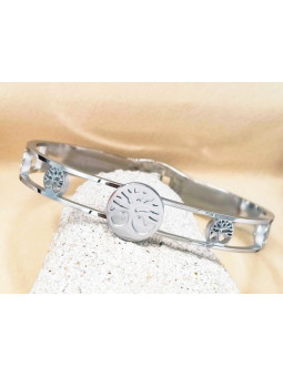 Bracelet Acier Inoxydable multiples arbres de vie 