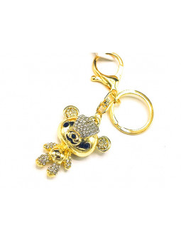 Porte clés ourson doré 