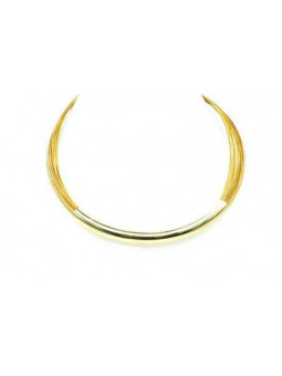 Collier IKITA arc tube doré